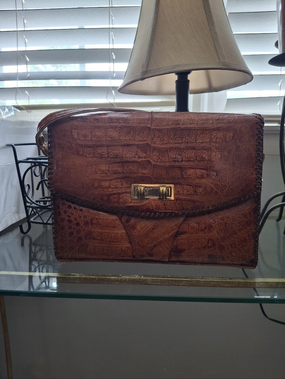 ETCO Rare Vintage 50s/60s Genuine Alligator Purse - Picture 2 of 12